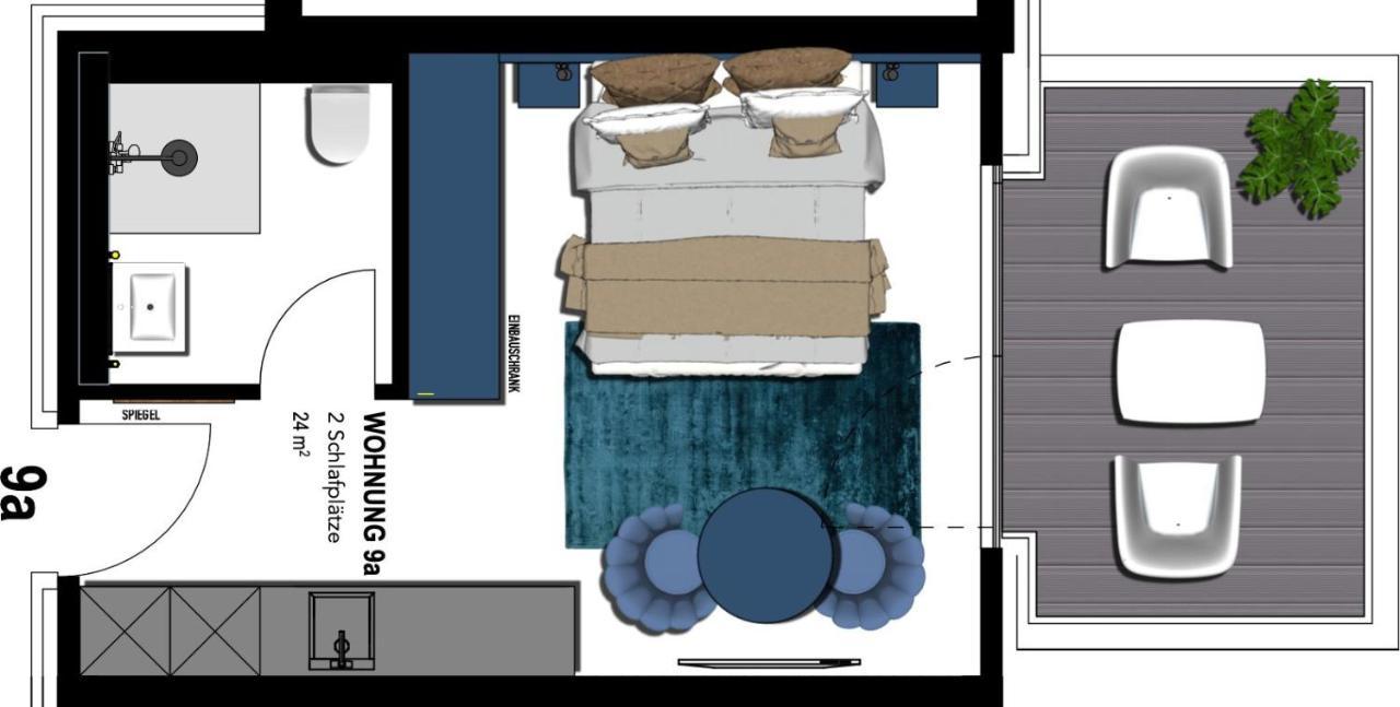 Seebruecke Heringsdorf - 1-Raum-Appartement Mit Balkon S9A 外观 照片